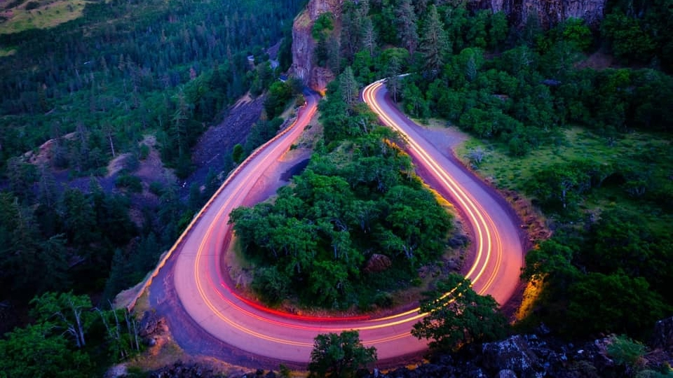 Highway Loop in The Columbia River Gorge