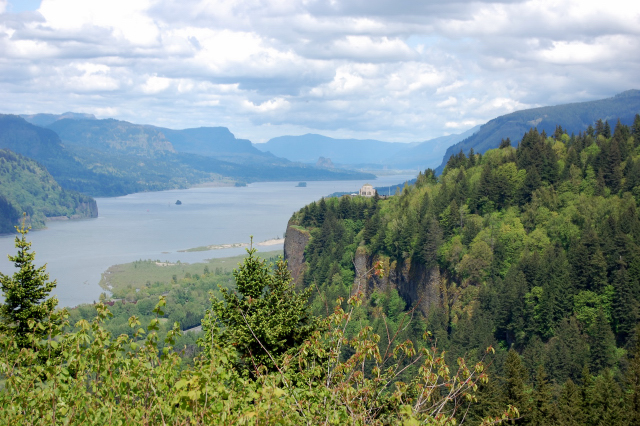 View of Mount Hood from Columbia Gorge National Scenic Area